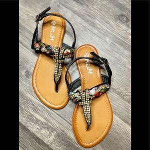 Wild Honey Sandals - Black